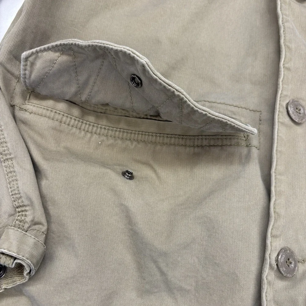 Men's LEVI'S Khaki‎ 100% Cotton Button Up Utility Jacket Size Large